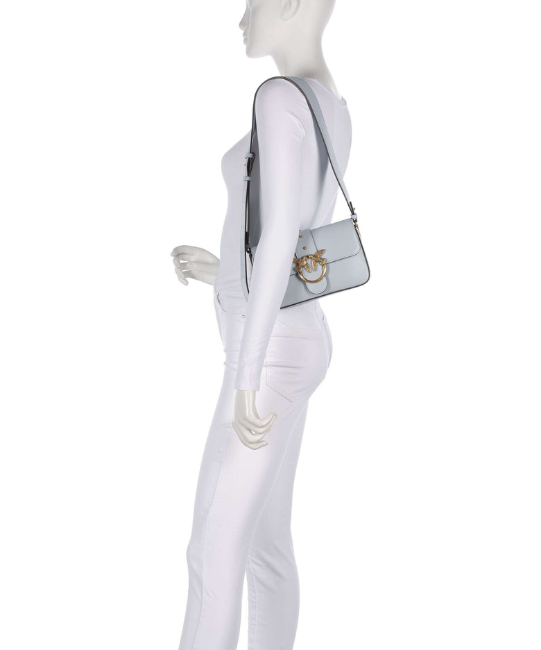 Pinko Love One Mini Slouchy Shoulder bag azzurro celeste/antique gold