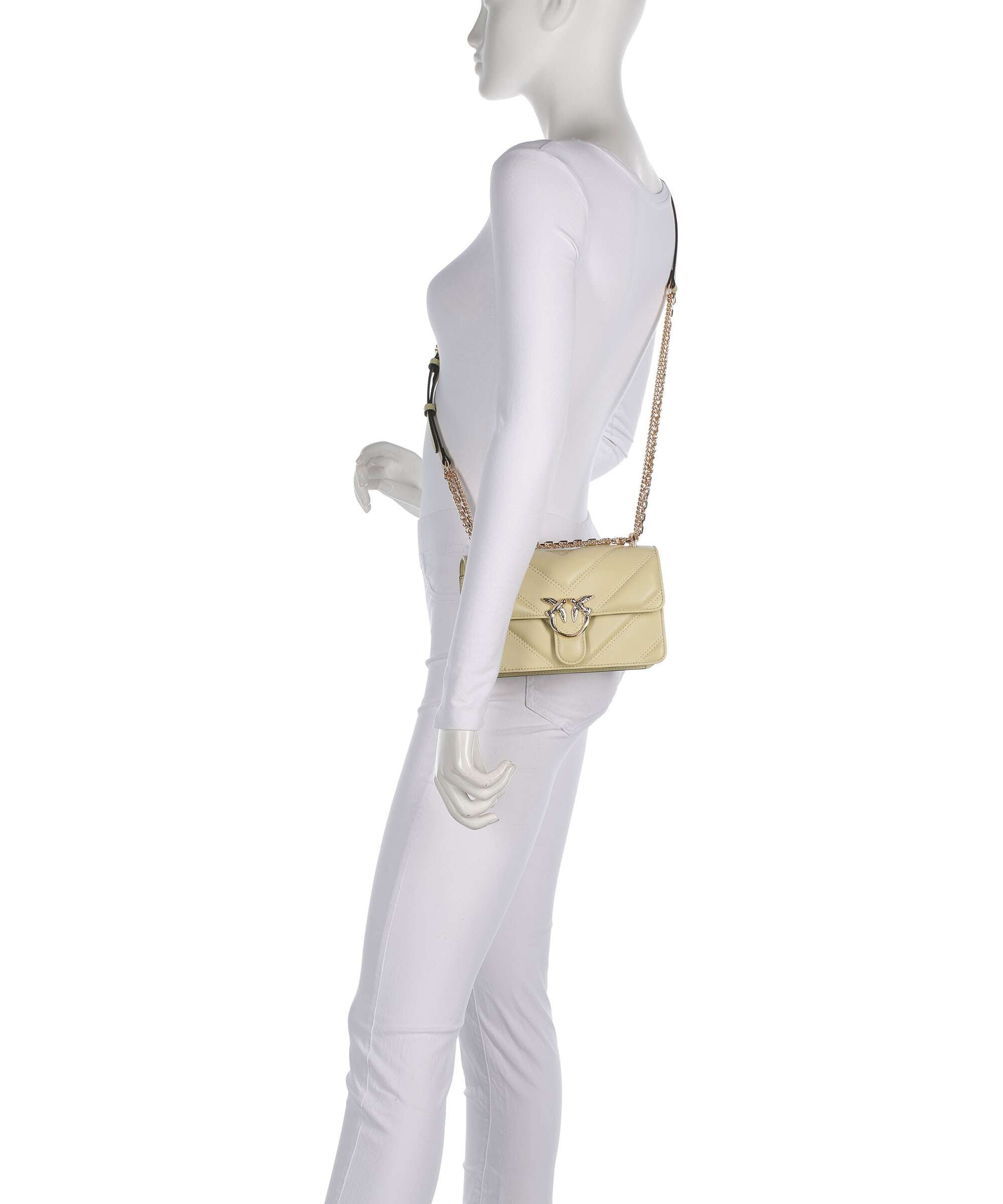 Pinko Love One Mini Shoulder bag giallo pastinaca/gold mordore