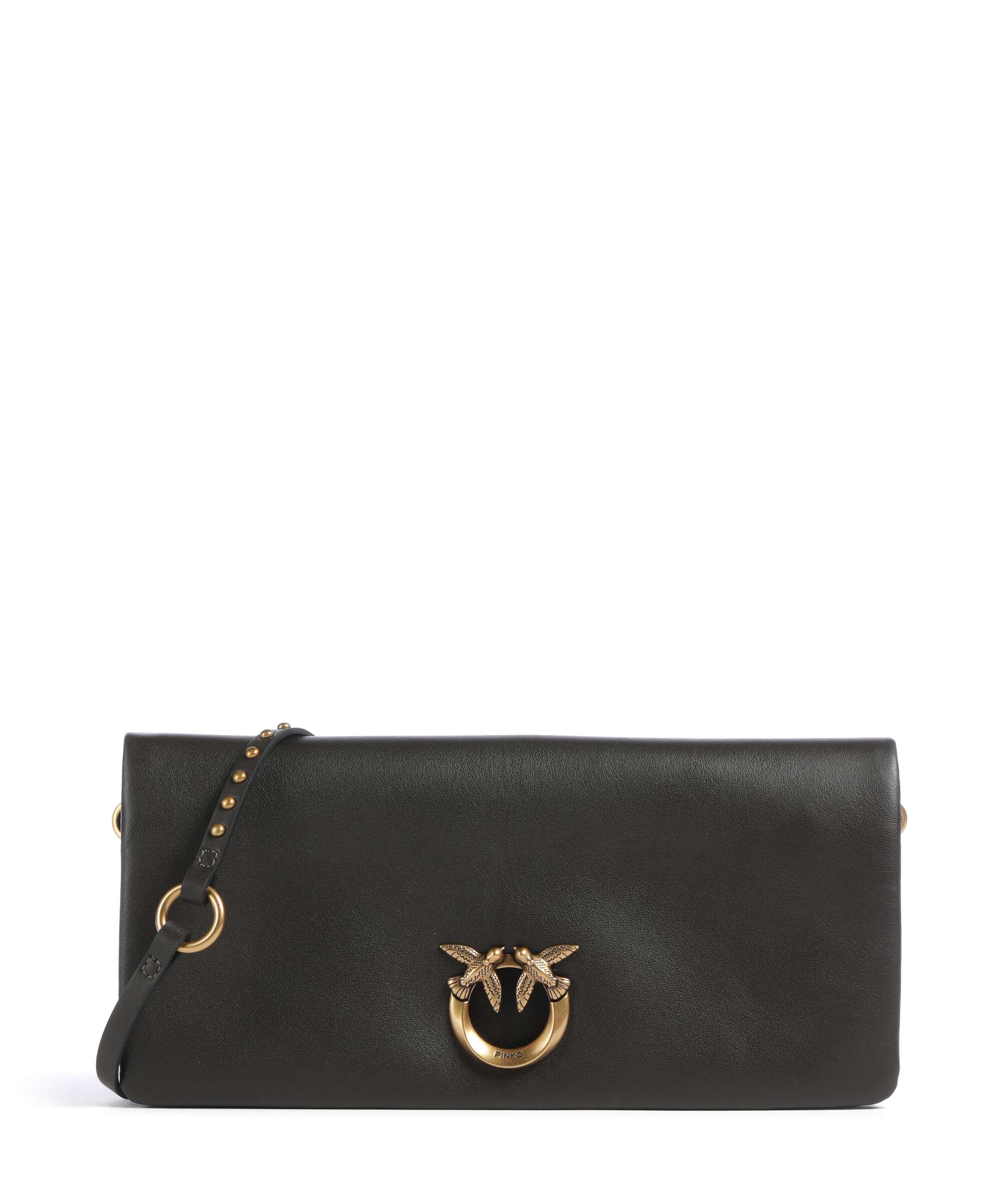 Pinko Click Soft Classic Crossbody bag verde fango/antique gold