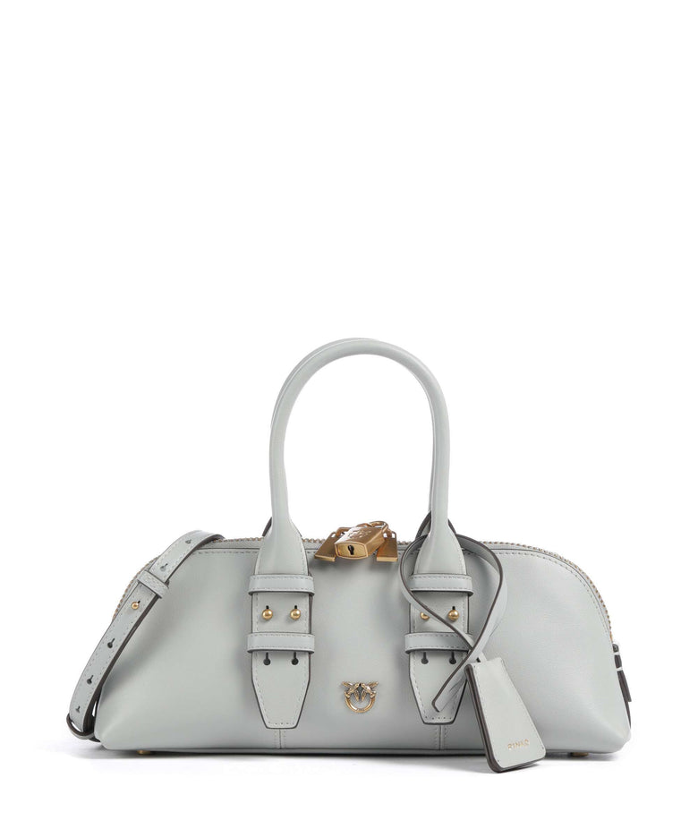 Pinko Bowling Horizontal Handbag grigio perla/antique gold