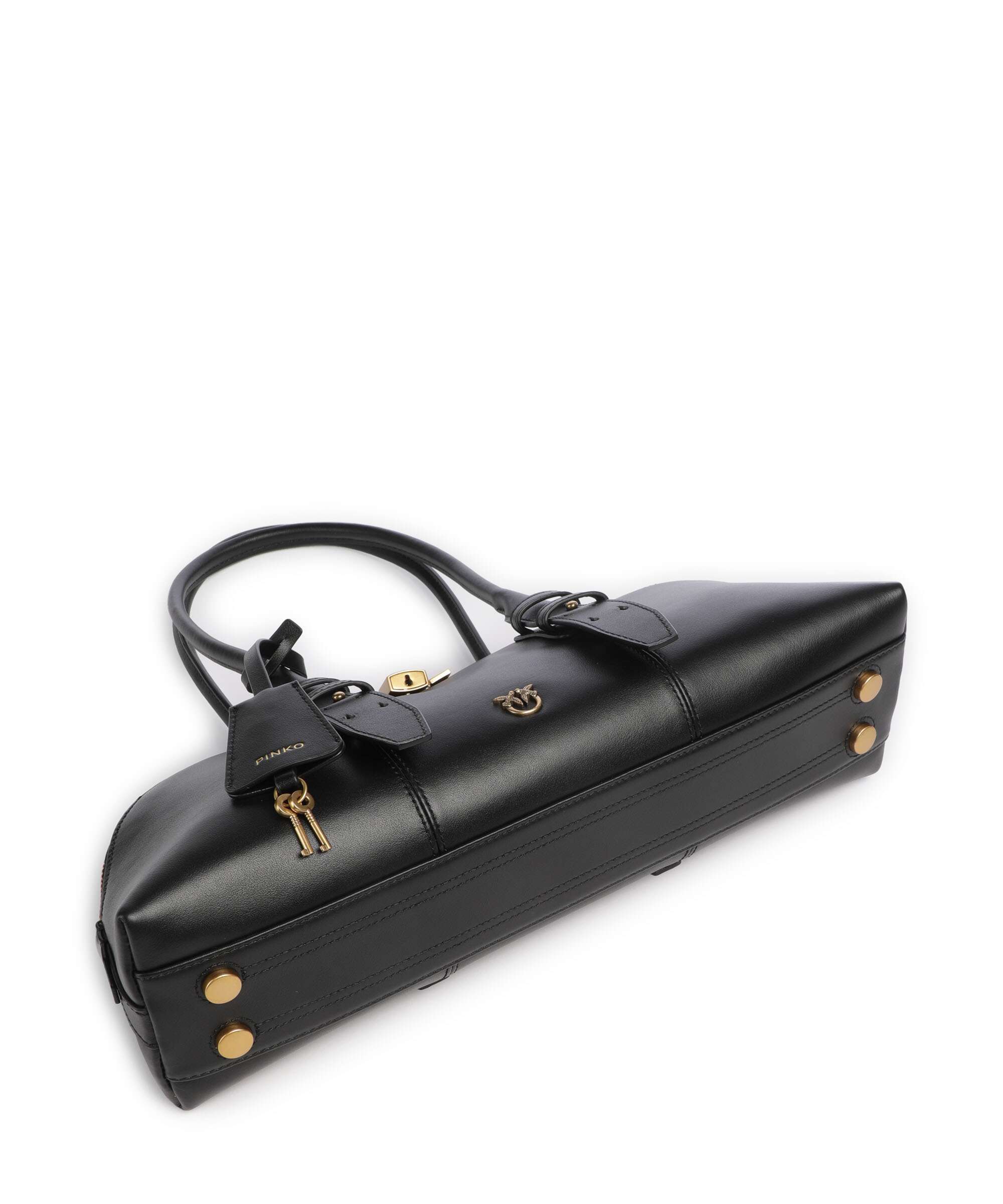 Pinko Bowling Horizontal Big Handbag nero/antique gold