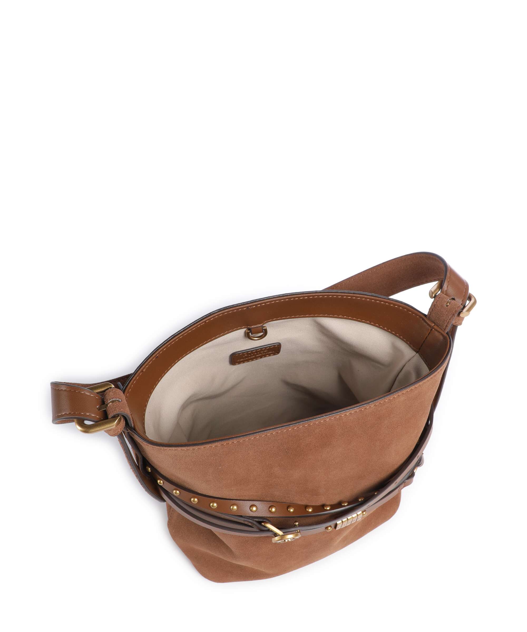 Pinko Belt Mini Bucket bag marrone/leone/antique gold