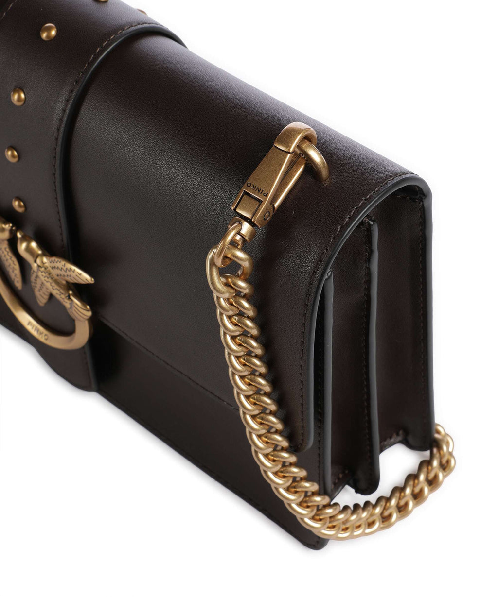 Pinko Love One Classic Crossbody bag marrone marasca/antique gold