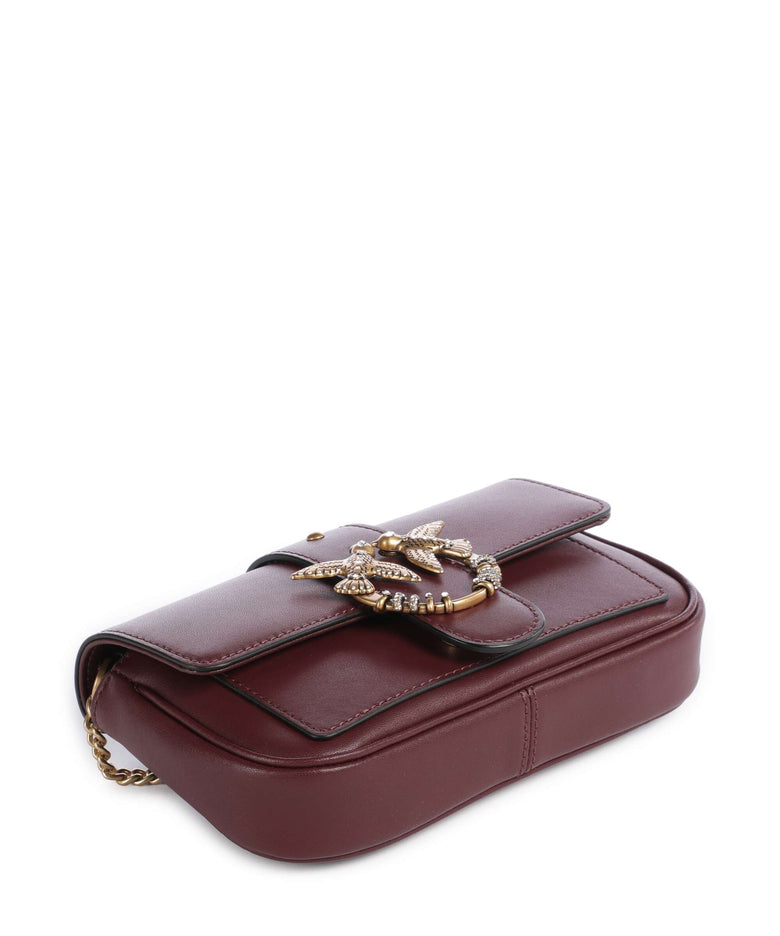 Pinko Love One Pocket New Buckle Crossbody bag ribes intenso/antique gold