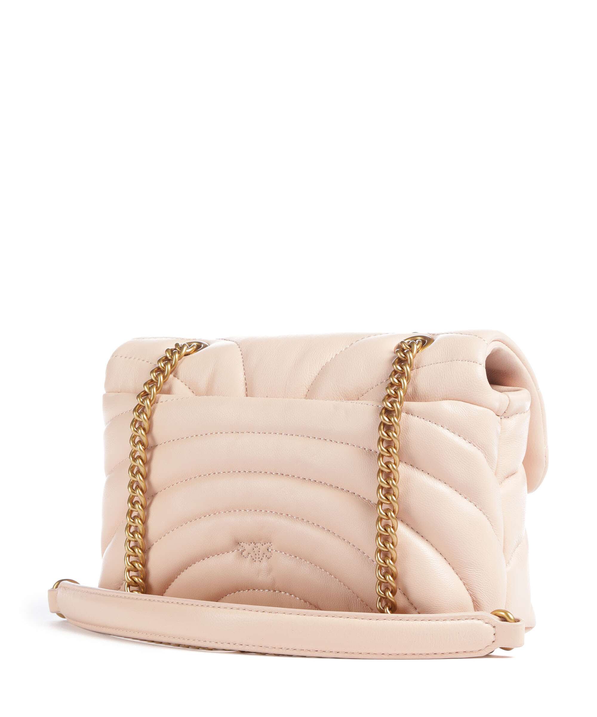 Pinko Love Puff Mini Shoulder bag rosa cammeo/antique gold
