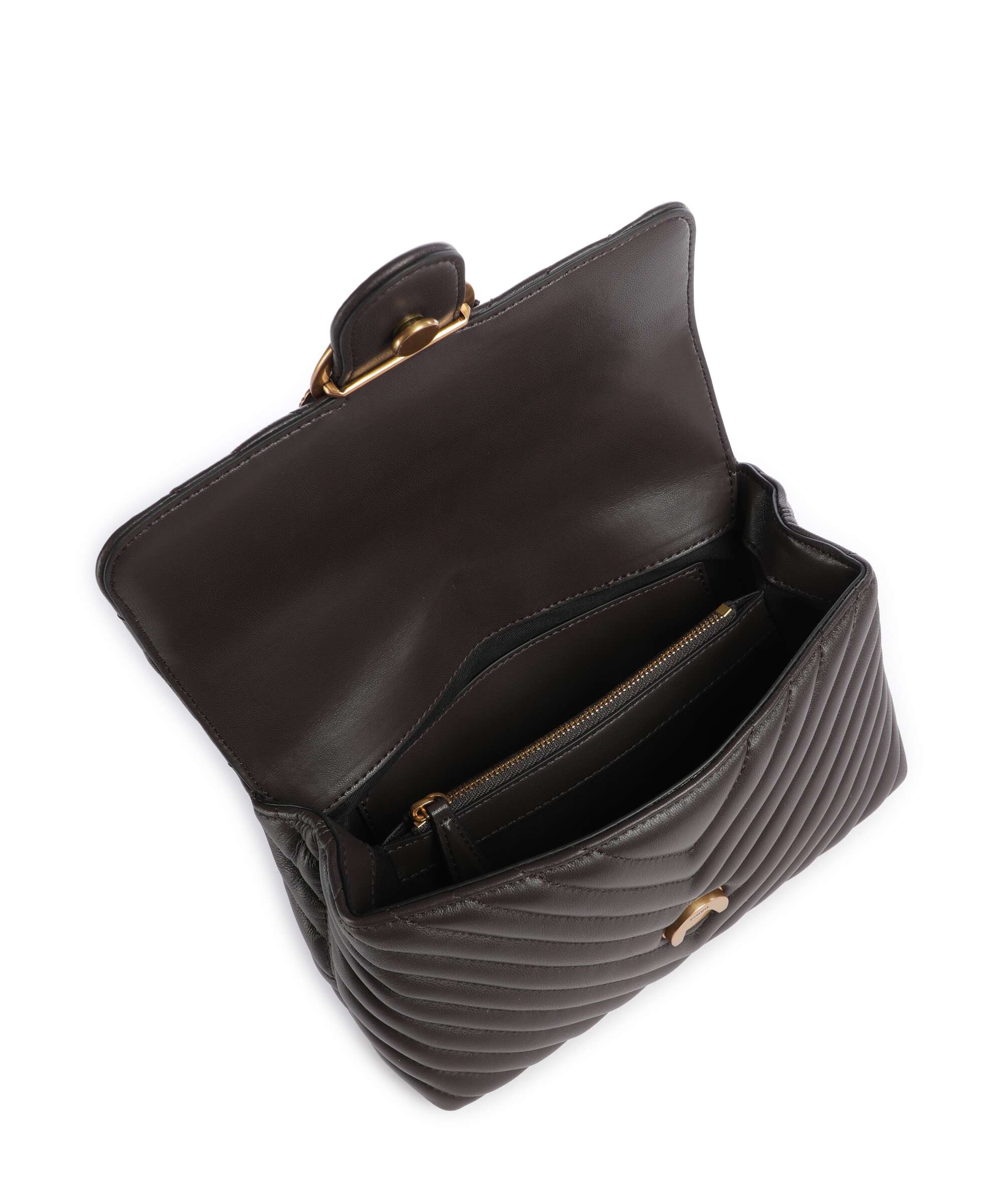 Pinko Love Lady Puff Mini Handbag marrone marasca/antique gold
