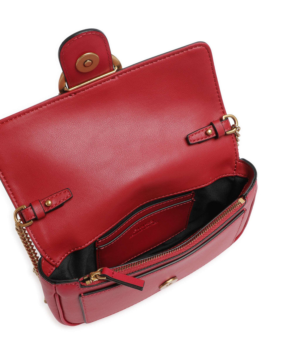 Pinko Love One Pocket Wallet rosso rio/antique gold