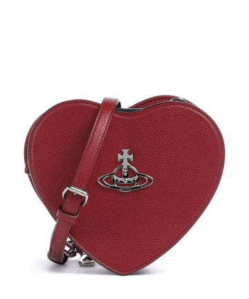 Vivienne Westwood Louise Heart Grain Kabelka přes rameno red
