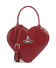 Vivienne Westwood Josephine Heart Embossed Croc Mini Kabelka red