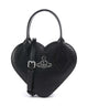 Vivienne Westwood Josephine Heart Embossed Croc Mini Kabelka black