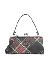 Vivienne Westwood Doll Frame Saffiano Printed XL Kabelka chelsea tartan