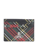 Vivienne Westwood Saffiano Printed Pouzdro na kreditní kartu chelsea tartan