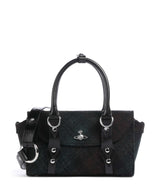 Vivienne Westwood Bettina Harris Tweed Check Mini Kabelka dark check