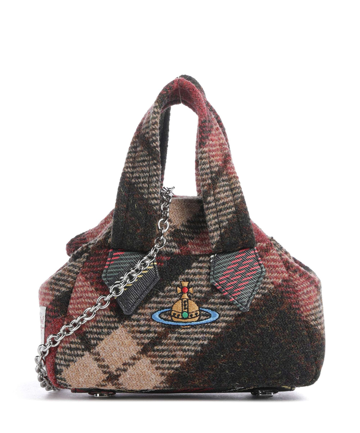 Vivienne Westwood Archive Harris Tweed Check Mini Crossbody bag light check