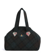Vivienne Westwood Archive Harris Tweed Check Large Nákupní taška dark check