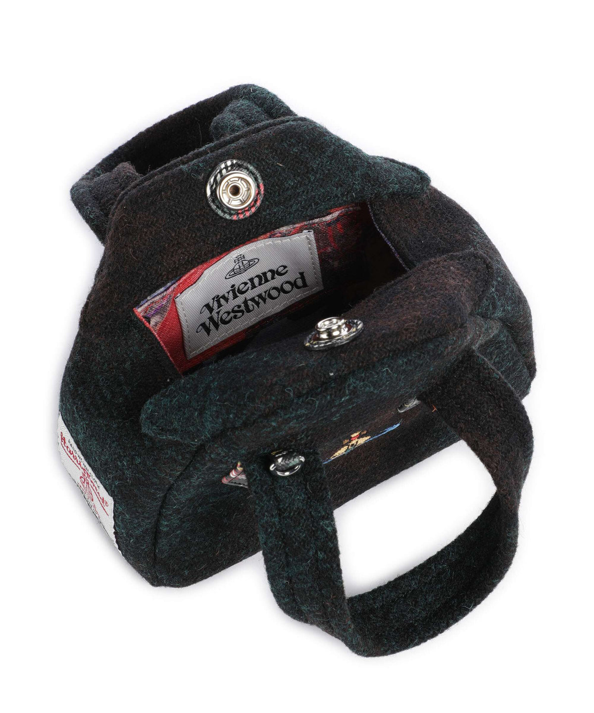 Vivienne Westwood Archive Harris Tweed Check Mini Crossbody bag dark check