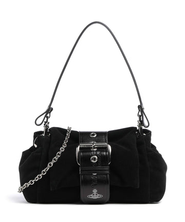 Vivienne Westwood Hazel Suede Treasure Taška přes rameno black