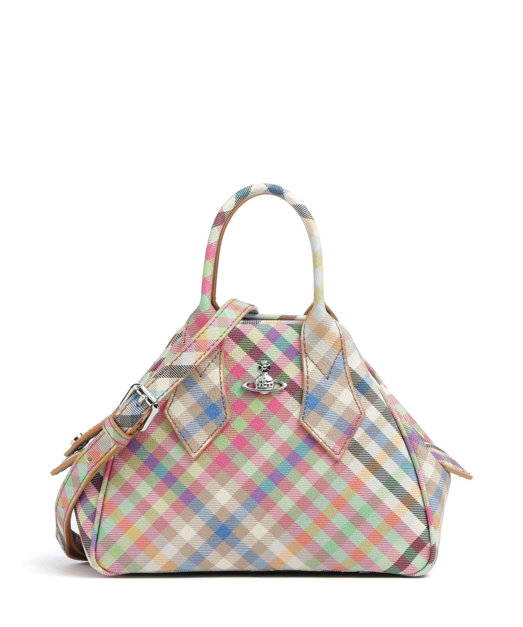 Vivienne Westwood Yasmine Buccia D'Arancia Small Handbag heather plaid