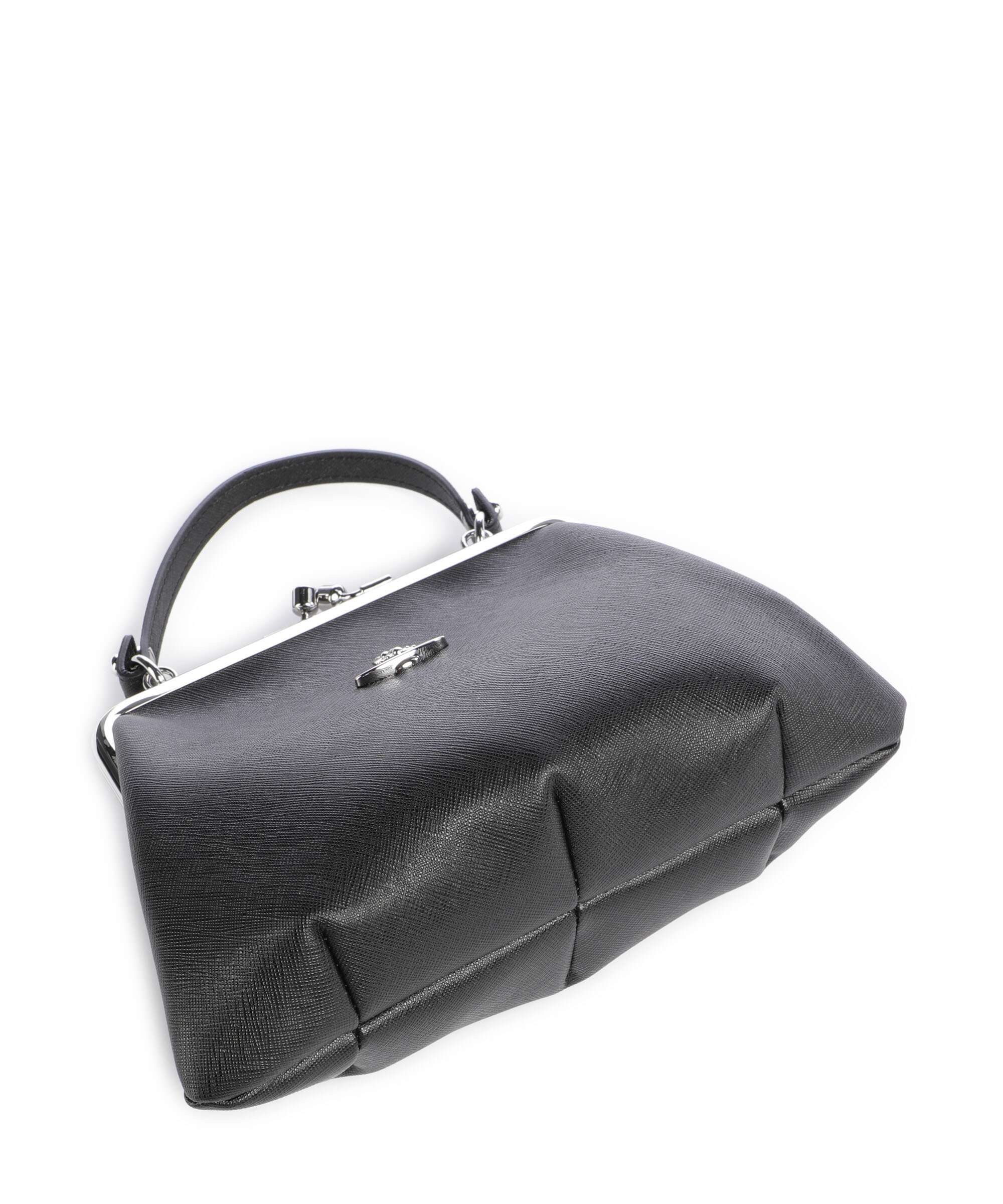 Vivienne Westwood Granny Frame Saffiano Handbag black
