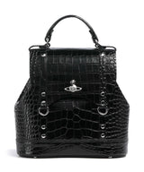 Vivienne Westwood Max Embossed Croc Small Backpack black