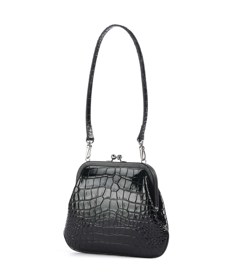 Vivienne Westwood Vivienne Embossed Croc Shoulder bag black