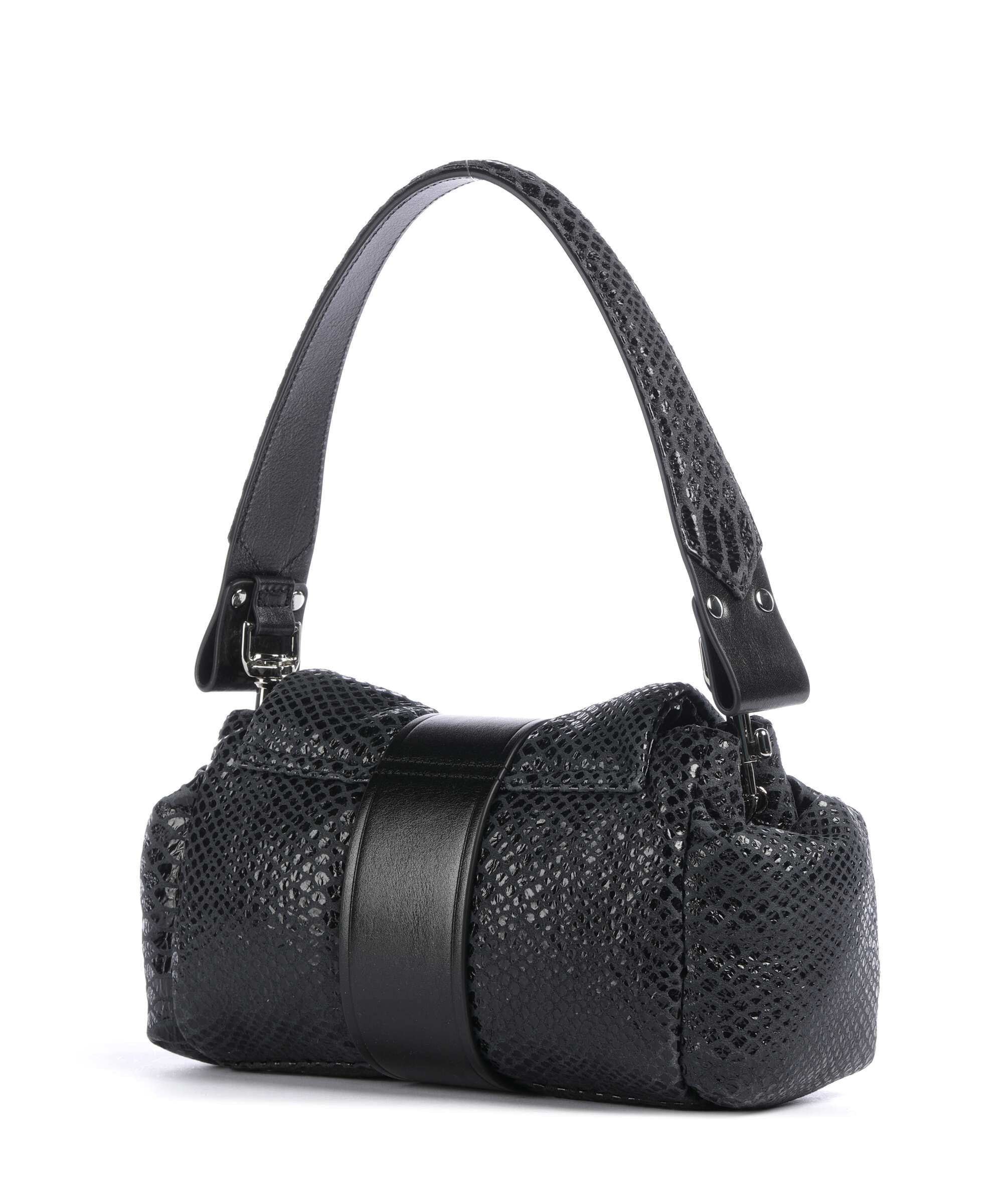 Vivienne Westwood Hazel Snake Effect Shoulder bag dark grey