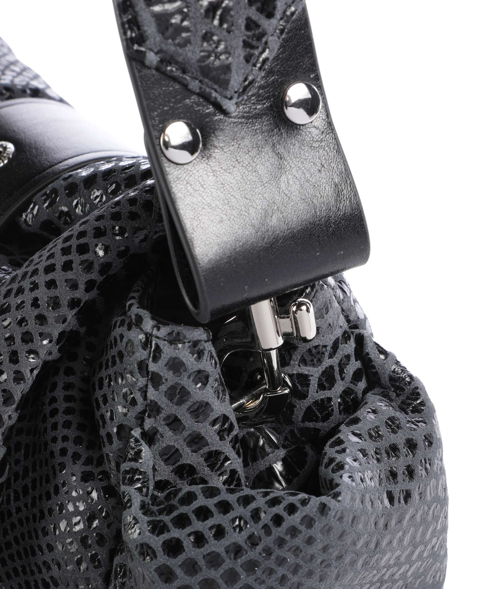 Vivienne Westwood Hazel Snake Effect Shoulder bag dark grey