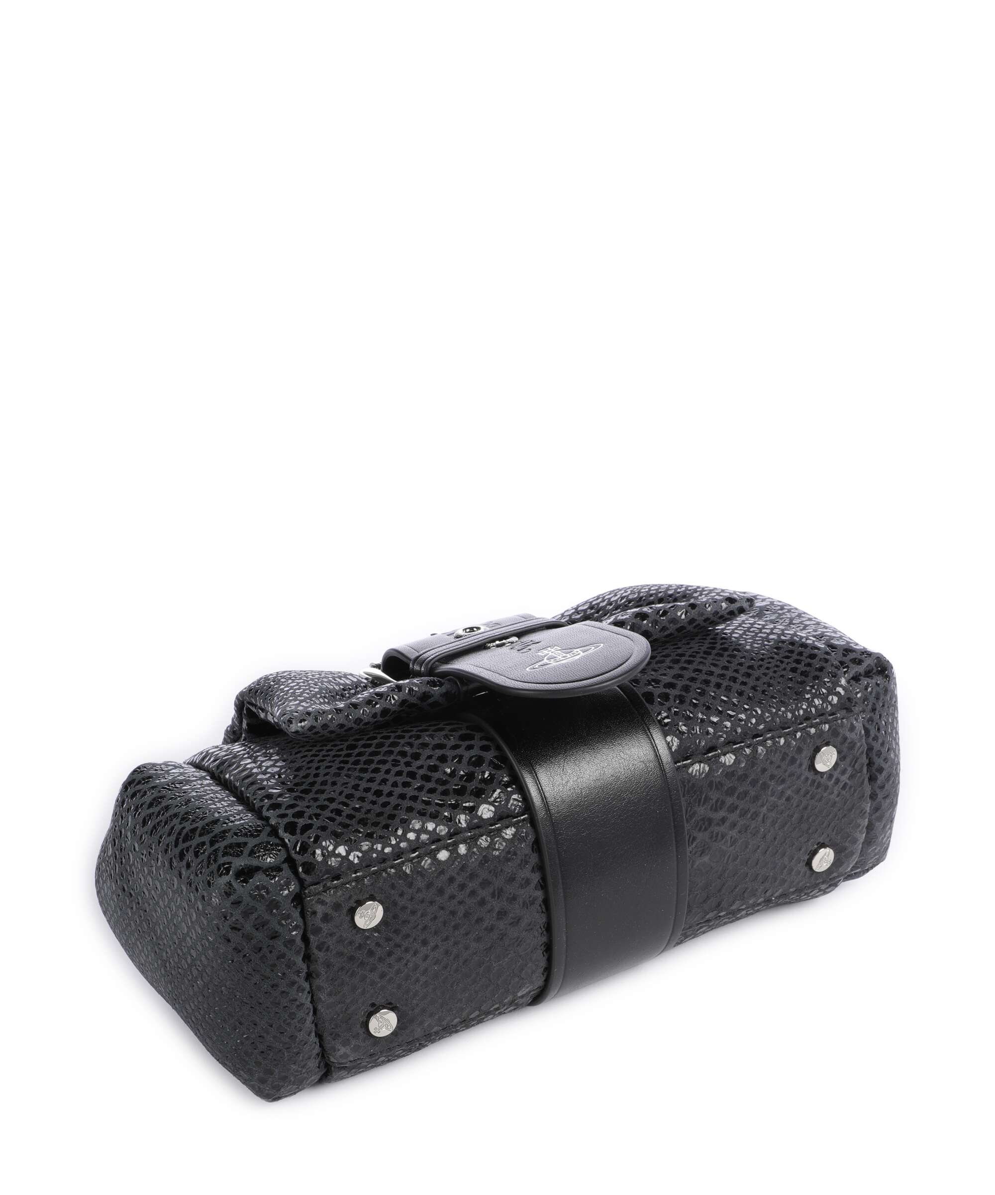 Vivienne Westwood Hazel Snake Effect Shoulder bag dark grey