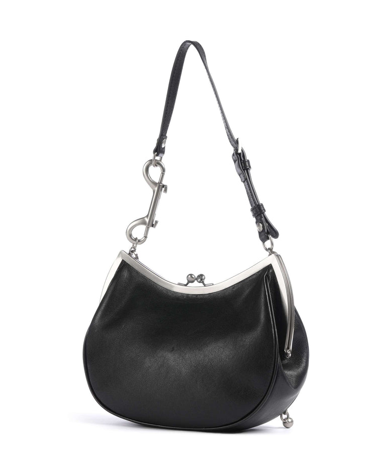 Vivienne Westwood Charm Frame Supple Shoulder bag black/dark silver