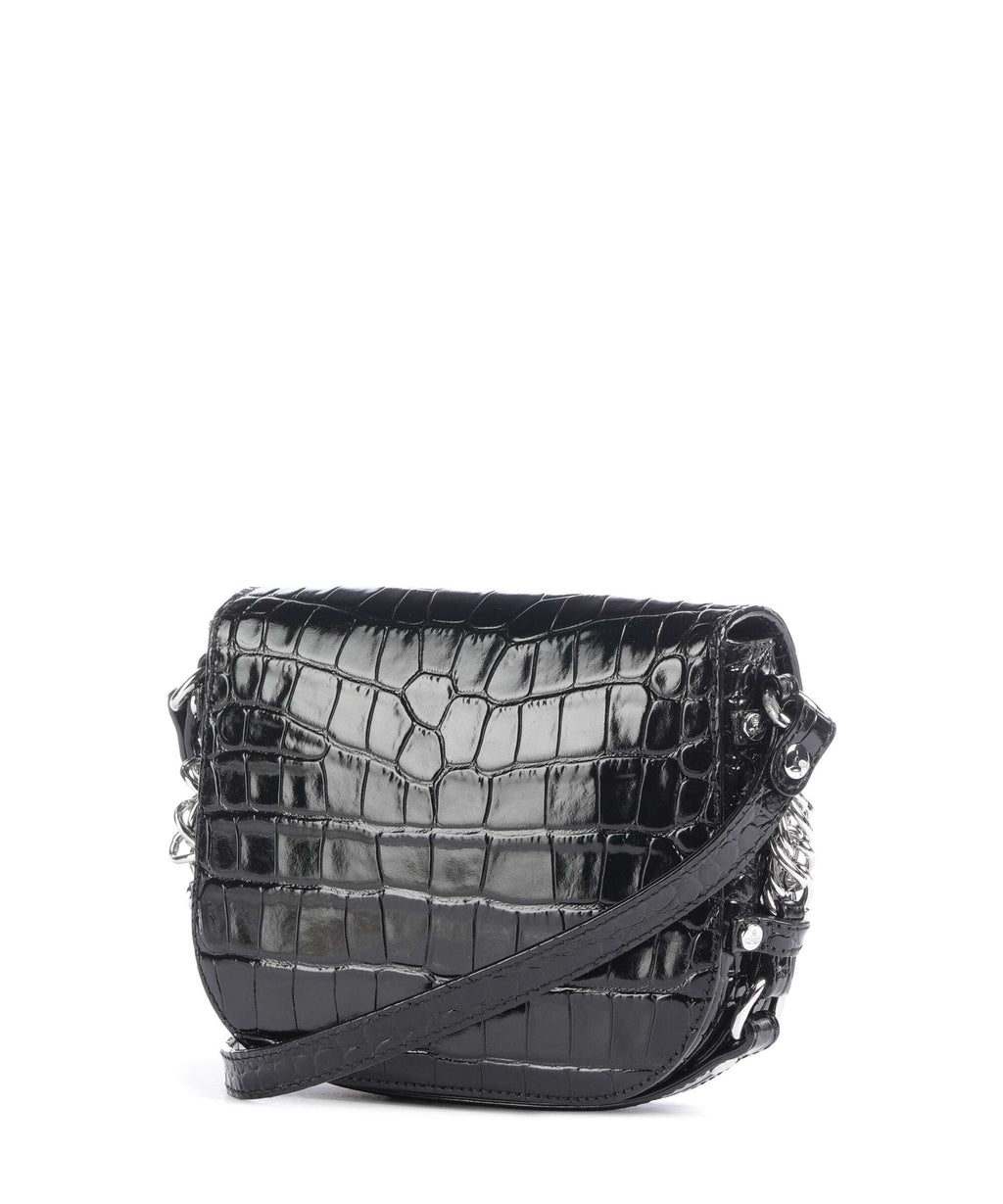 Vivienne Westwood Hunter Embossed Croc Crossbody bag black