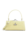 Vivienne Westwood Doll Frame Embossed Croc XL Handbag lime green