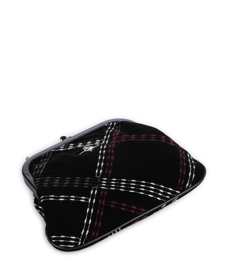 Vivienne Westwood Vivienne Velvet Check Shoulder bag black/multicolor