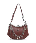 Vivienne Westwood Charm Frame Supple Shoulder bag chestnut