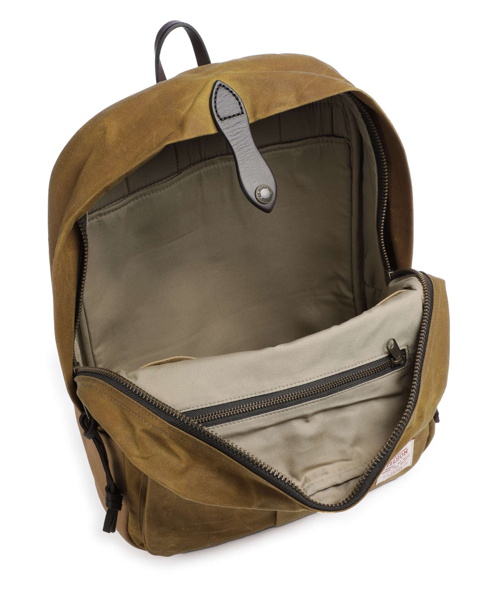 Filson Oil Finish Tin Cloth Journeyman Backpack tan
