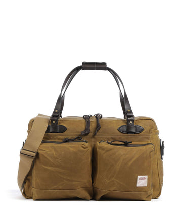 Filson Oil Finish Tin Cloth 24HR Duffle Víkendová taška dark tan