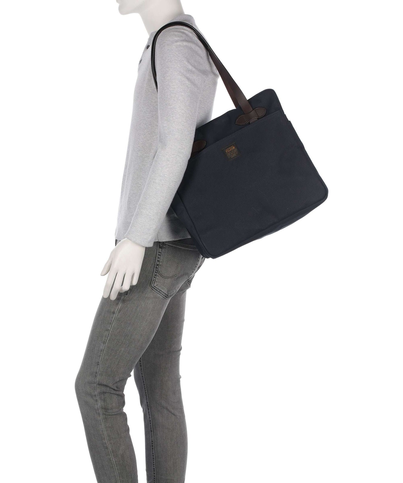 Filson Luggage Twill Tote bag navy