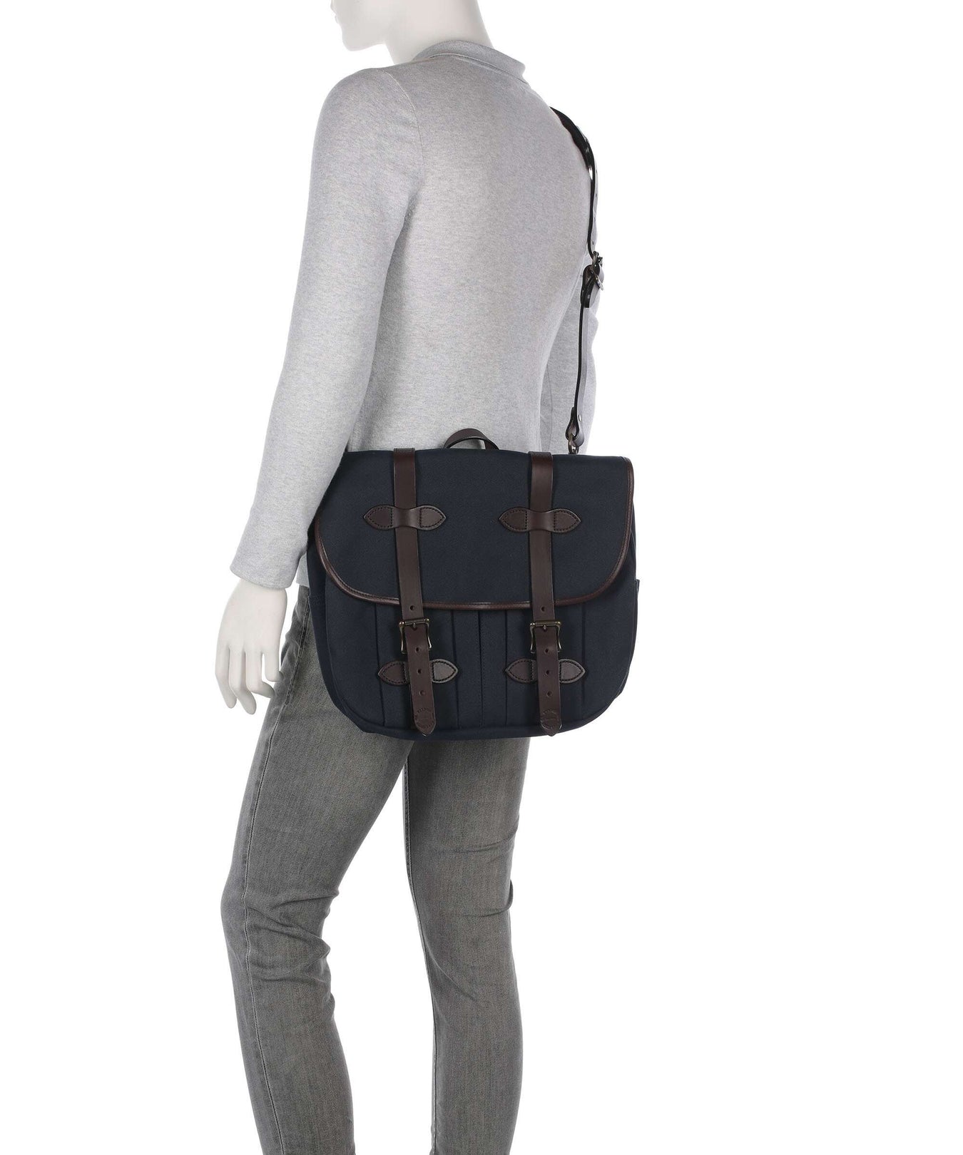 Filson Luggage Twill Messenger bag navy