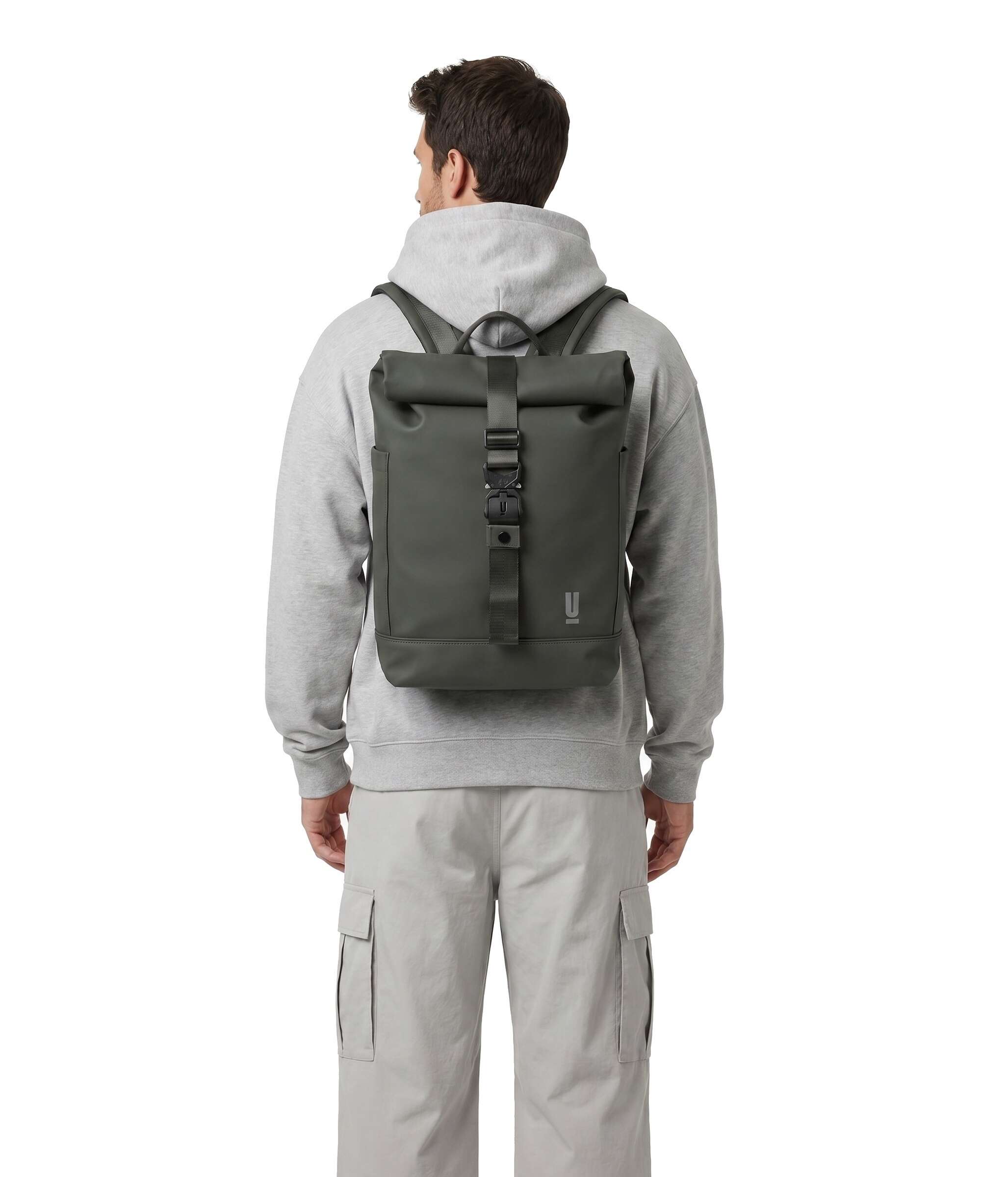 The Urban Society Rolltop backpack forest green