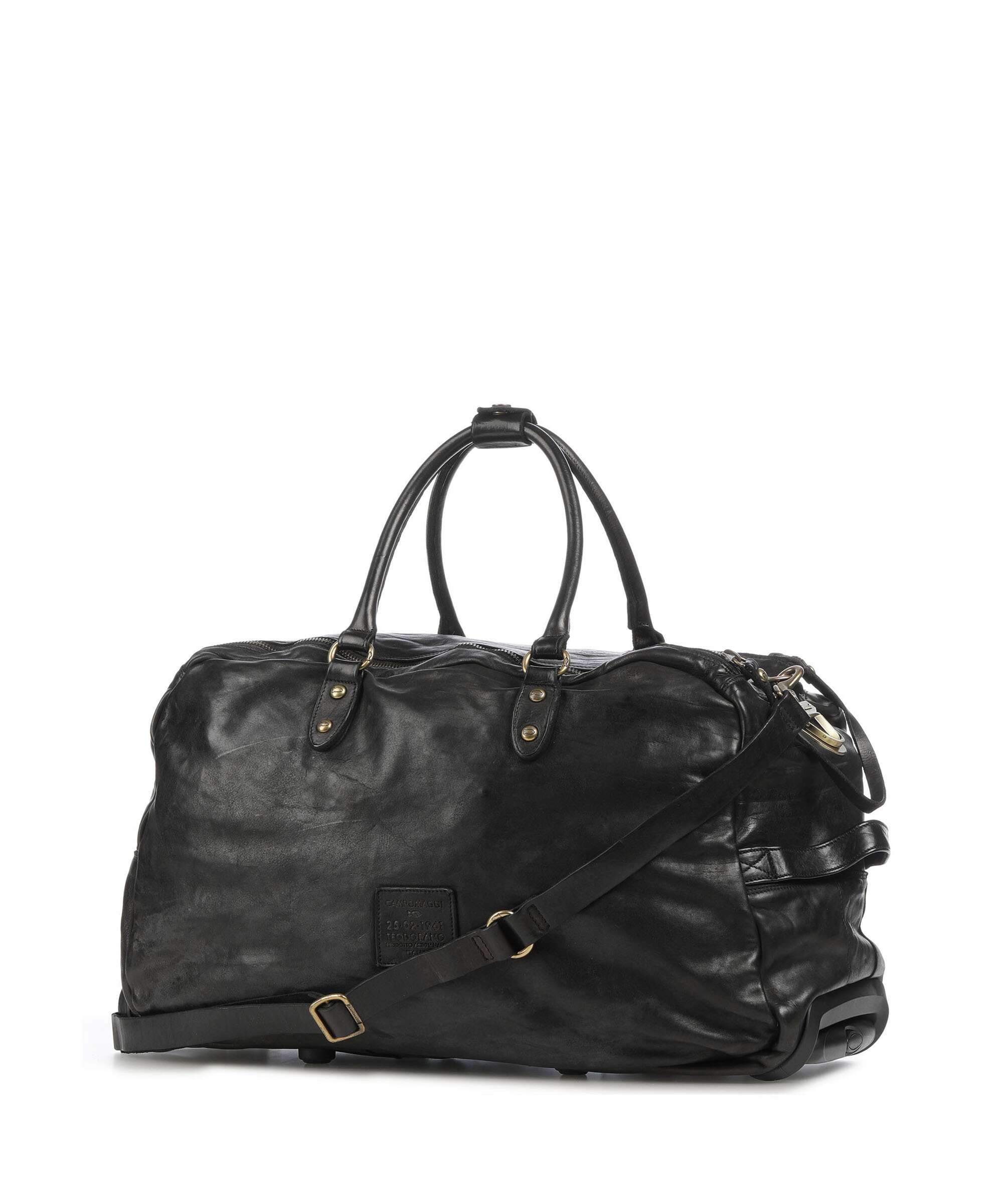 Campomaggi Travel bag with wheels nero