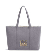Love Moschino Denim Icon Nákupní taška light blue
