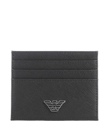 Emporio Armani Business Regenerated Pouzdro na kreditní kartu black