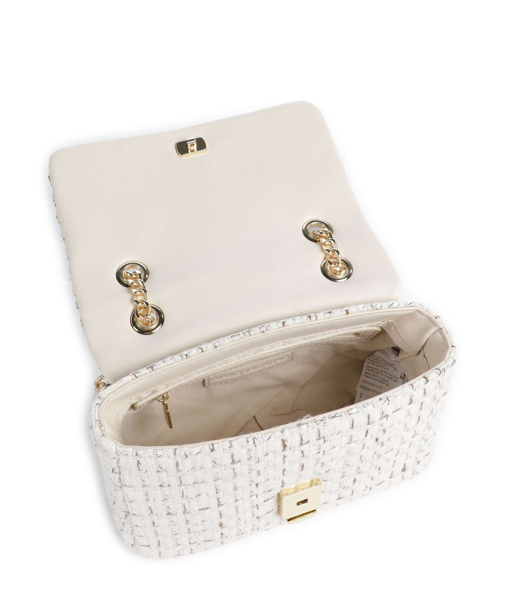 Valentino Bags Tweed Shoulder bag off white/multicolour