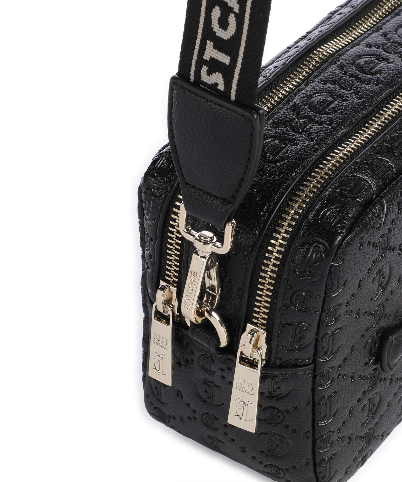 Just Cavalli All Over Gothic Crossbody bag black