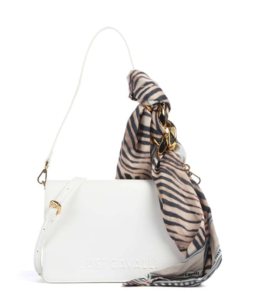 Just Cavalli Chain Foulard Taška přes rameno white