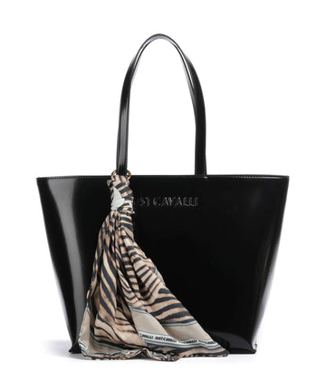 Just Cavalli Chain Foulard Nákupní taška black