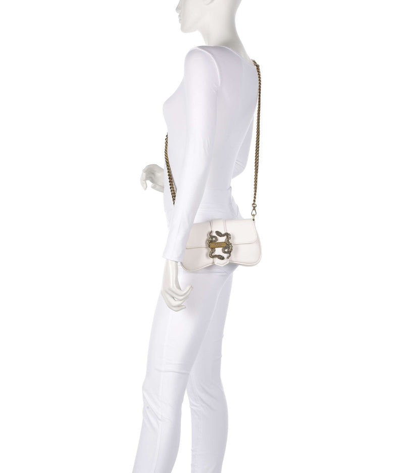 Just Cavalli Iconic Snakes Crossbody bag white