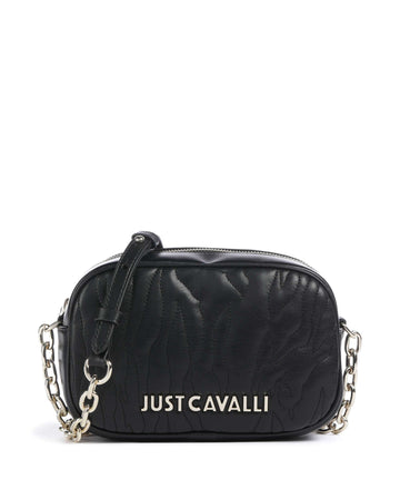 Just Cavalli Quilted Zebra Kabelka přes rameno black