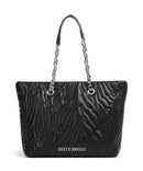 Just Cavalli Quilted Zebra Nákupní taška black