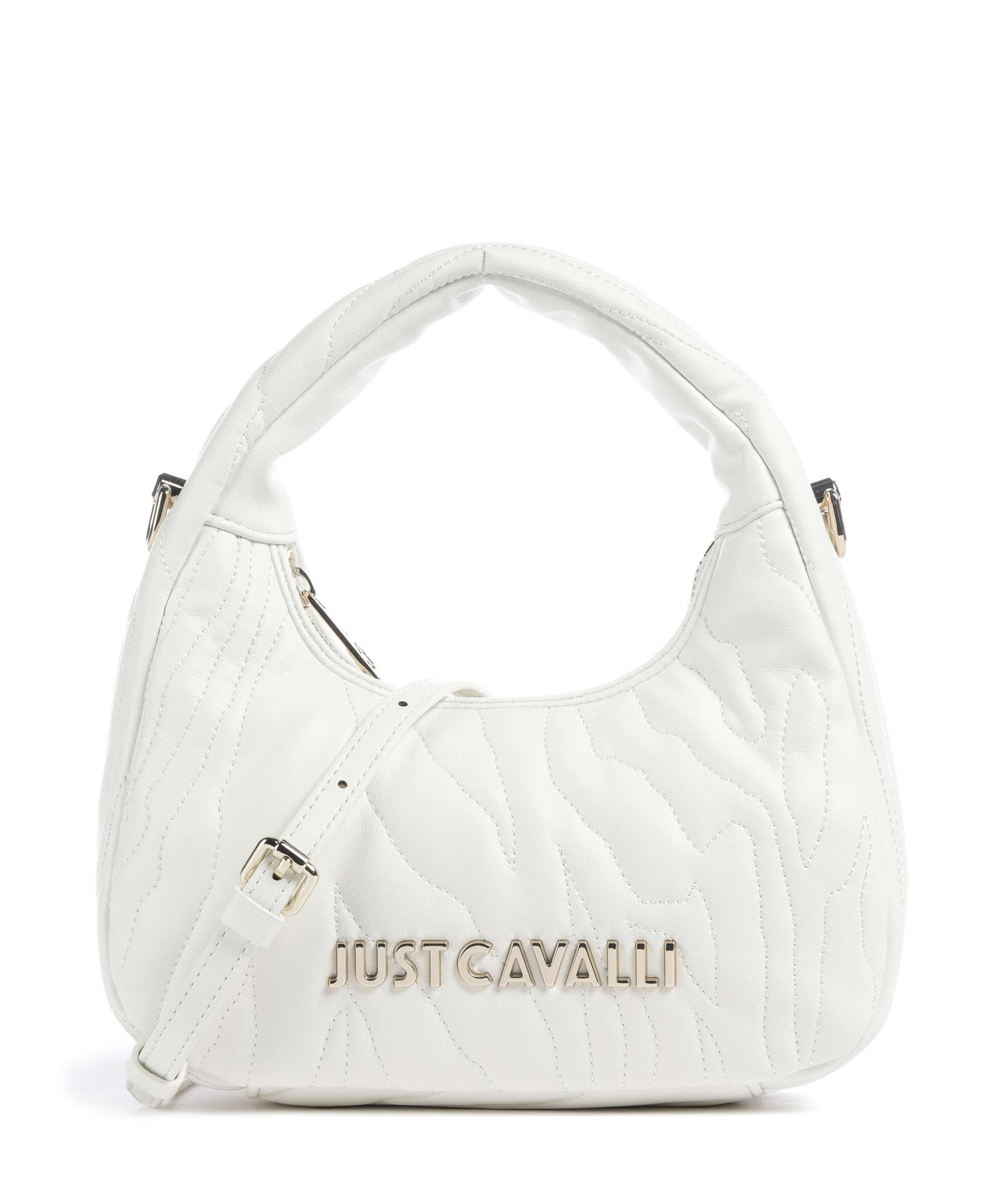 Just Cavalli Quilted Zebra Handbag white
