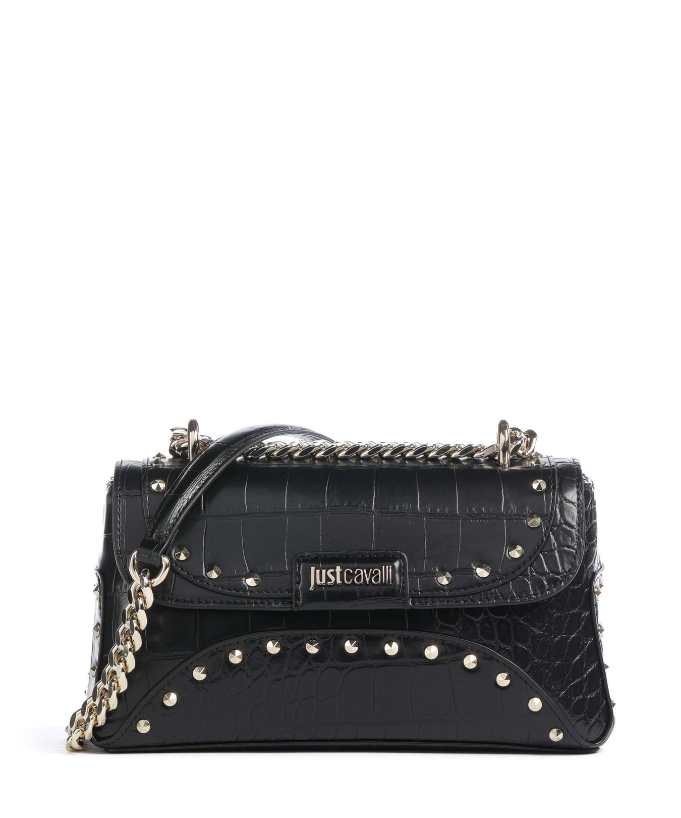Just Cavalli Studs Shoulder bag black